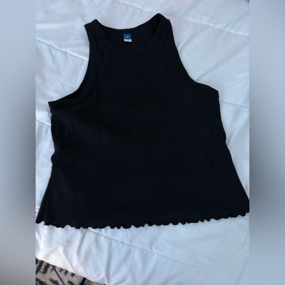 Black tank top